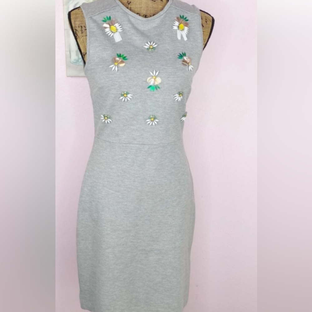 Banana Republic embellished sleeveless sheath dress